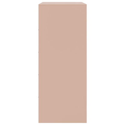 Highboard Pink 67x39x95 cm Steel