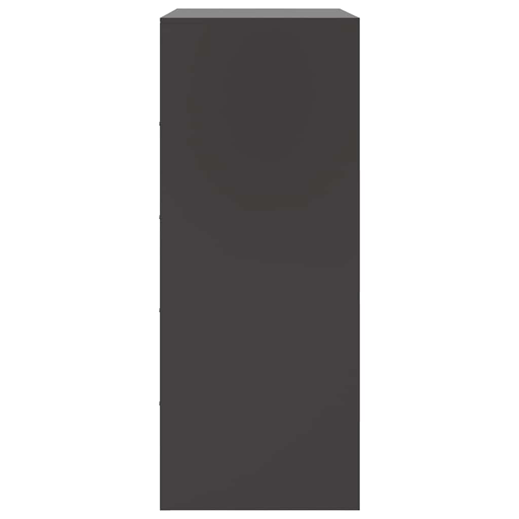 Highboard Black 67x39x95 cm Steel