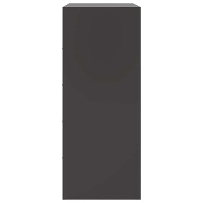 Highboard Black 67x39x95 cm Steel