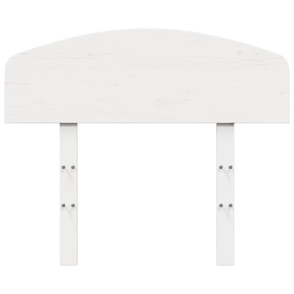 Headboard White 75 cm Solid Wood Pine