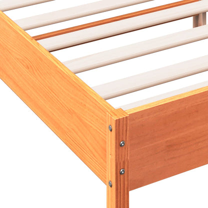 Bed Frame | Wax Brown | Solid Pine Wood | 135x190 cm Double