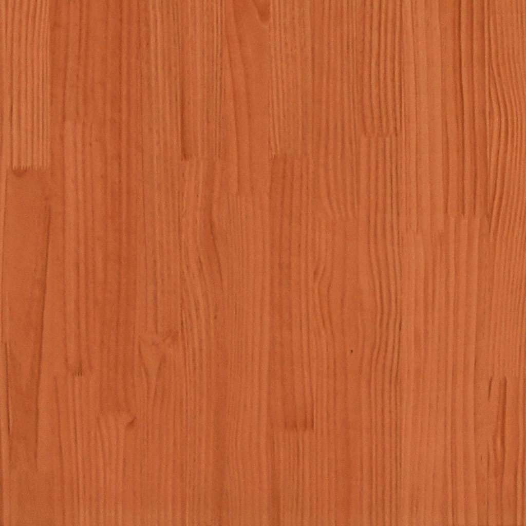 Bed Frame without Mattress Wax Brown 90x190 cm Solid Wood Pine
