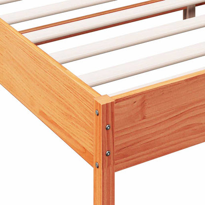Bed Frame | Wax brown | Solid pine wood | Super King | Durable