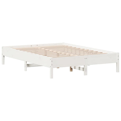 Bed Frame | White | Solid Pine Wood | King Size | Stylish | Bed Frame