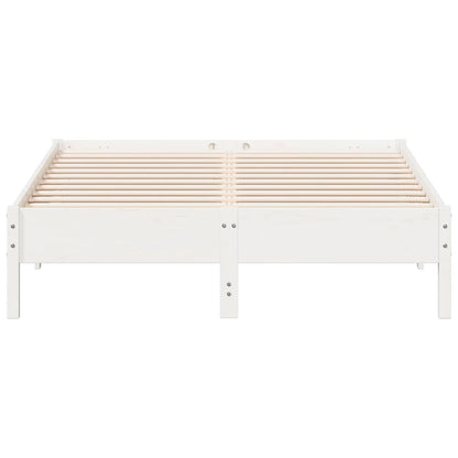 Bed Frame | White | Solid Pine Wood | King Size | Stylish | Bed Frame