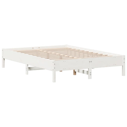 Bed Frame | White | Solid Pine Wood | King Size | Stylish | Bed Frame
