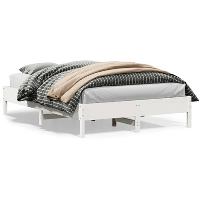 Bed Frame | White | Solid Pine Wood | King Size | Stylish | Bed Frame