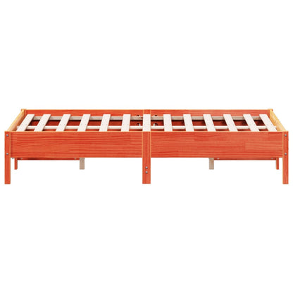 Bed Frame | Wax Brown | Solid Pine Wood | Double | Heavy Weight Endurance