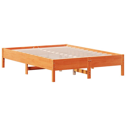 Bed Frame | Wax Brown | Solid Pine Wood | Double | Heavy Weight Endurance