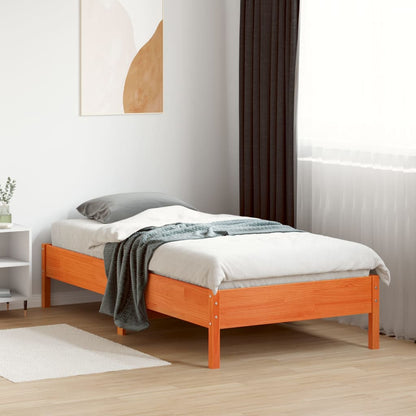 Bed Frame | Wax brown | Solid pine wood | Small Single | Durable
