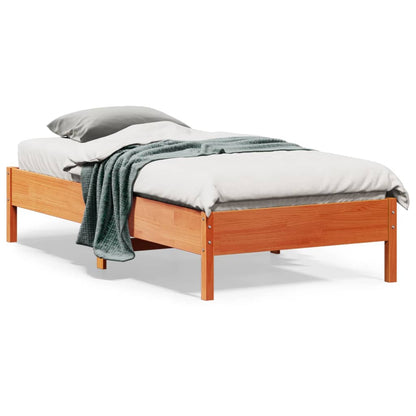Bed Frame | Wax brown | Solid pine wood | Small Single | Durable