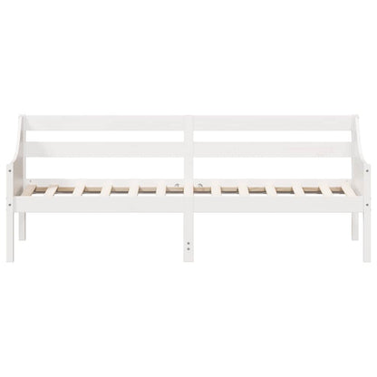 Day Bed without Mattress White 90x200 cm Solid Wood Pine