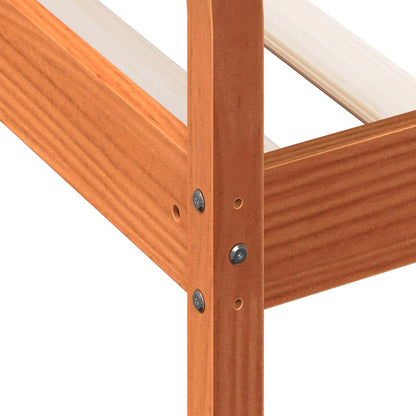 Day Bed without Mattress Wax Brown 90x190 cm Single Solid Wood Pine
