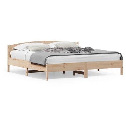Bed Frame | Natural Wood | Solid Pine wood | Super King | Bed Frame