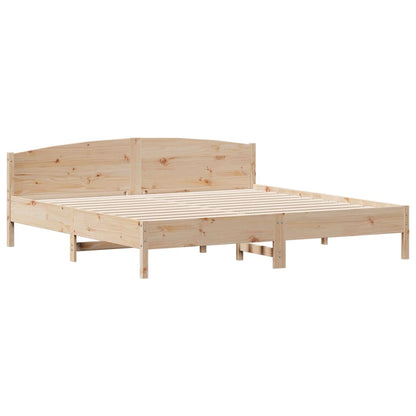 Bed Frame | Natural Wood | Solid Pine wood | Super King | Bed Frame