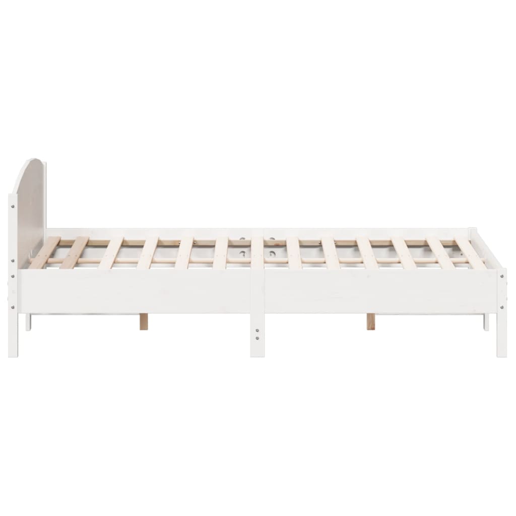 Bed Frame | White | Solid pine wood | Super King | Bed Frame