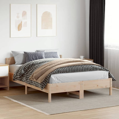 Bed Frame | Natural wood | Solid pine wood, Plywood | 160x200 cm
