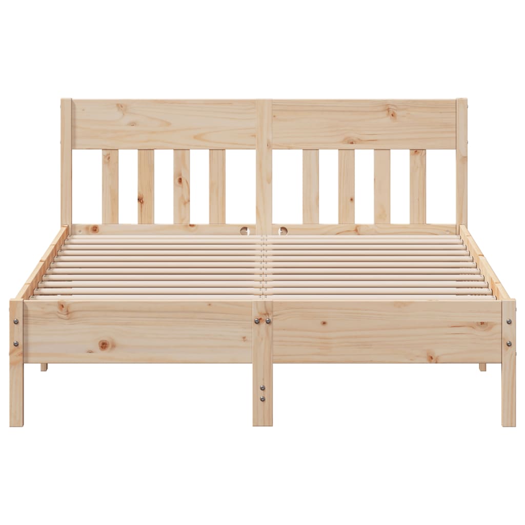 Bed Frame without Mattress 160x200 cm Solid Wood Pine