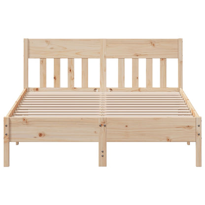 Bed Frame without Mattress 160x200 cm Solid Wood Pine