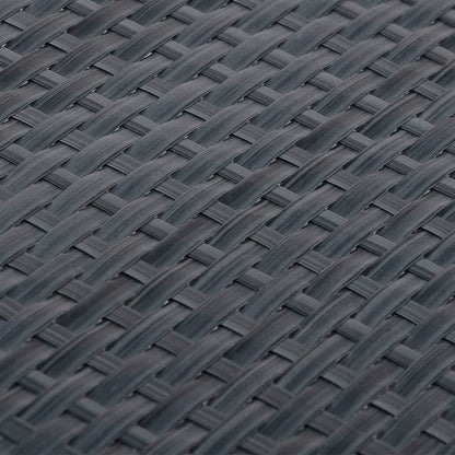 Balcony Screen Anthracite 500x80 cm Poly Rattan
