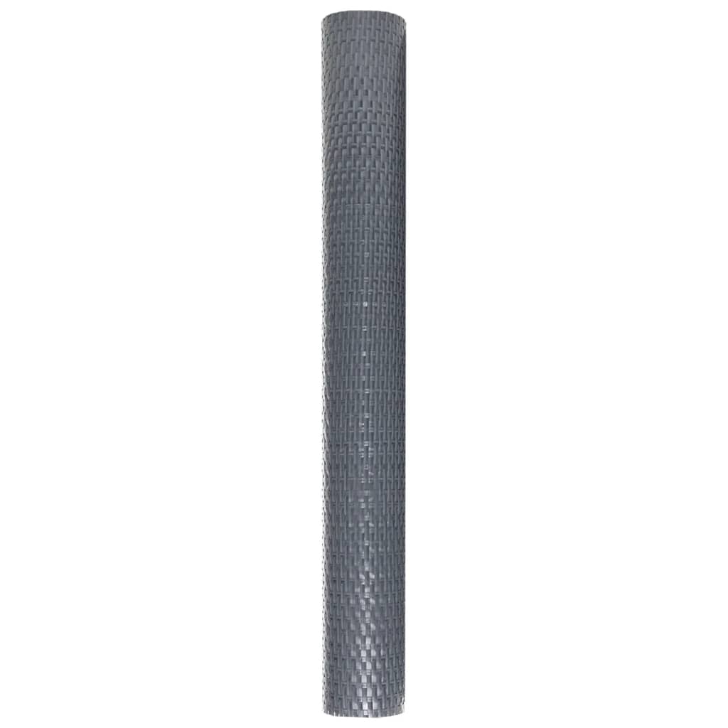 Balcony Screen Anthracite 500x90 cm Poly Rattan