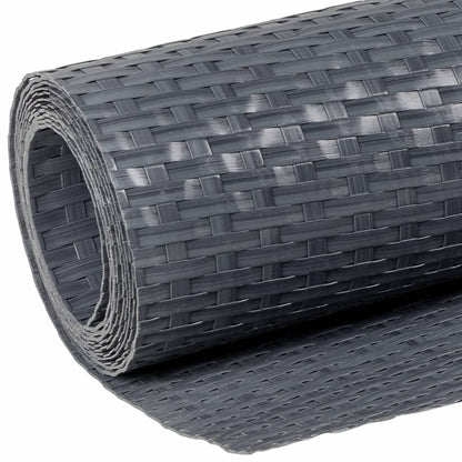 Balcony Screen Anthracite 500x90 cm Poly Rattan