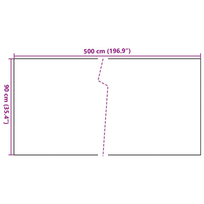 Balcony Screen Anthracite 500x90 cm Poly Rattan