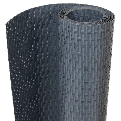 Balcony Screen Anthracite 600x90 cm Poly Rattan