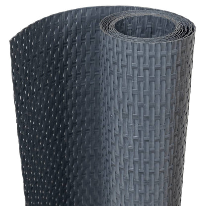Balcony Screen Anthracite 600x100 cm Poly Rattan