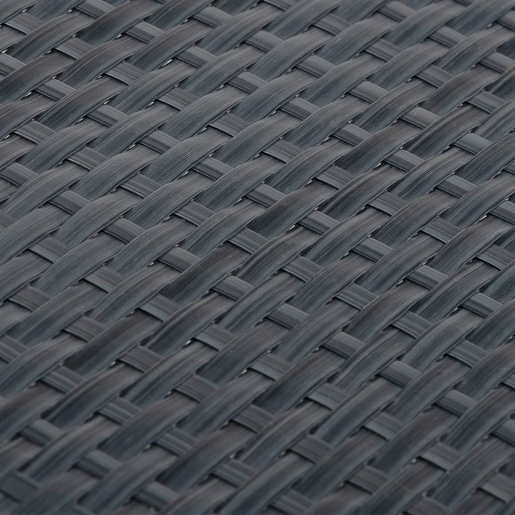 Balcony Screen Anthracite 1000x80 cm Poly Rattan