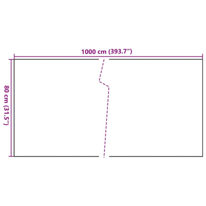 Balcony Screen Anthracite 1000x80 cm Poly Rattan