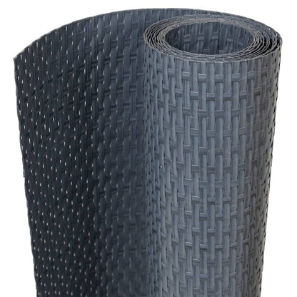 Balcony Screen Anthracite 1000x90 cm Poly Rattan
