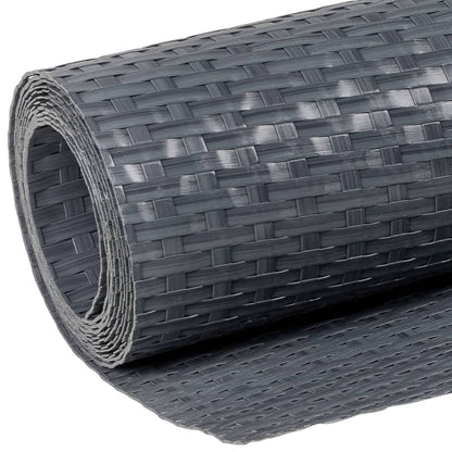Balcony Screen Anthracite 1000x90 cm Poly Rattan