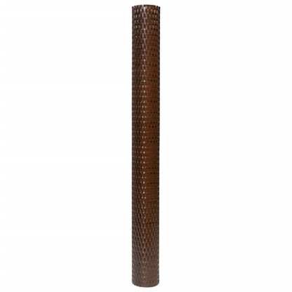Balcony Screen Brown and Black 300x80 cm Poly Rattan