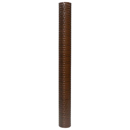 Balcony Screen Brown and Black 300x100 cm Poly Rattan