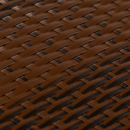 Balcony Screen Brown and Black 300x100 cm Poly Rattan