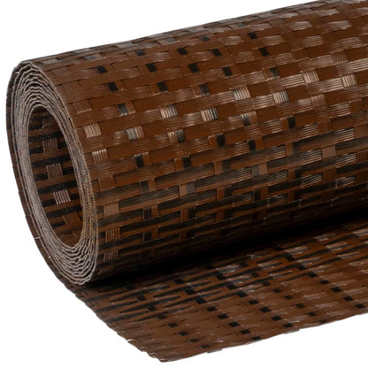 Balcony Screen Brown and Black 300x100 cm Poly Rattan
