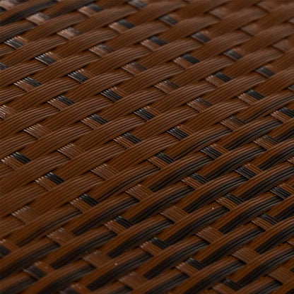 Balcony Screen Brown and Black 400x80 cm Poly Rattan
