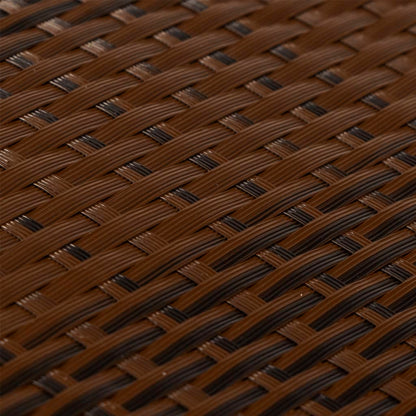 Balcony Screen Brown and Black 600x80 cm Poly Rattan