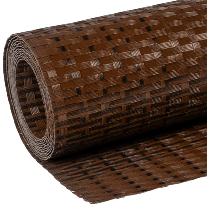 Balcony Screen Brown and Black 600x90 cm Poly Rattan