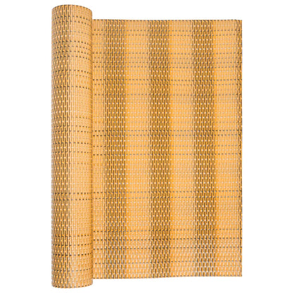Balcony Screen Light Brown 300x80 cm Poly Rattan