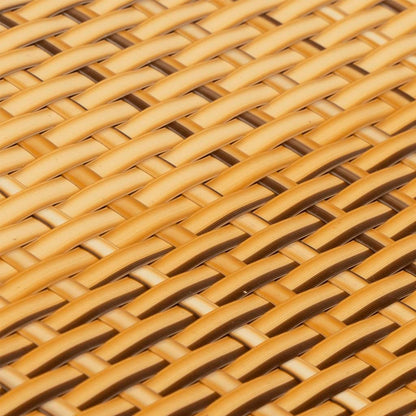 Balcony Screen Light Brown 300x80 cm Poly Rattan
