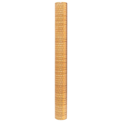 Balcony Screen Light Brown 1000x90 cm Poly Rattan