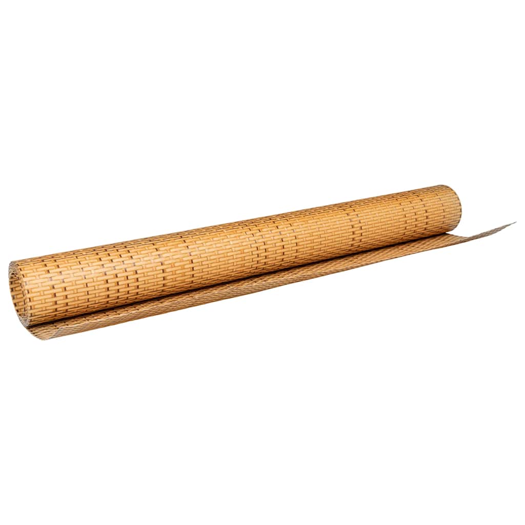 Balcony Screen Light Brown 1000x90 cm Poly Rattan