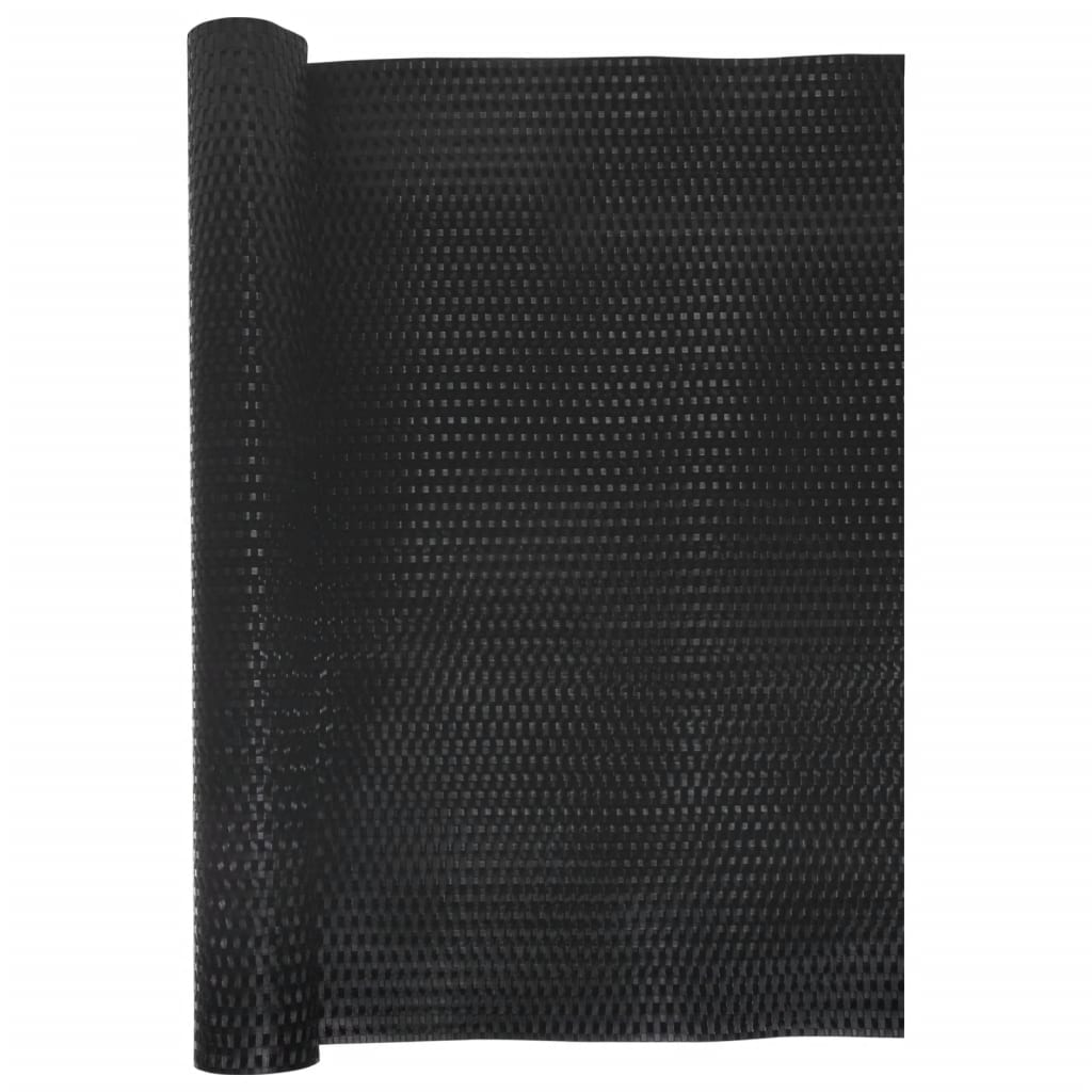 Balcony Screen Black 500x90 cm Poly Rattan