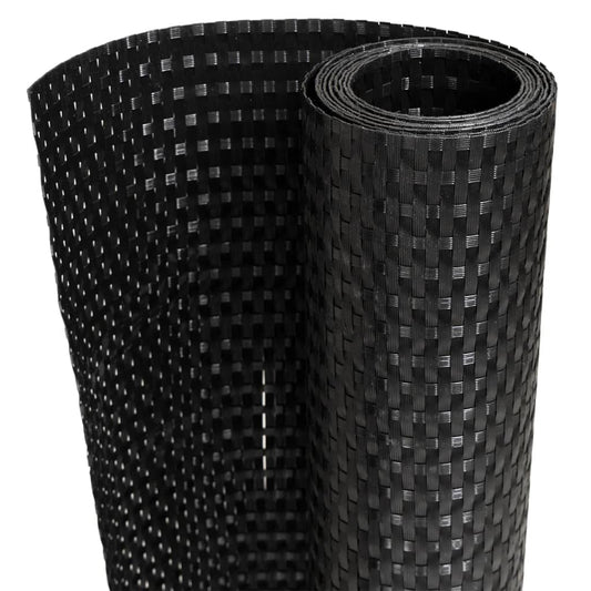 Balcony Screen Black 500x100 cm Poly Rattan