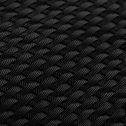 Balcony Screen Black 500x100 cm Poly Rattan