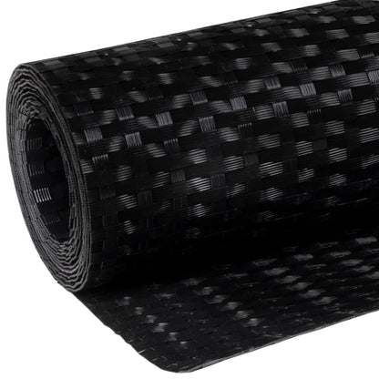 Balcony Screen Black 600x90 cm Poly Rattan