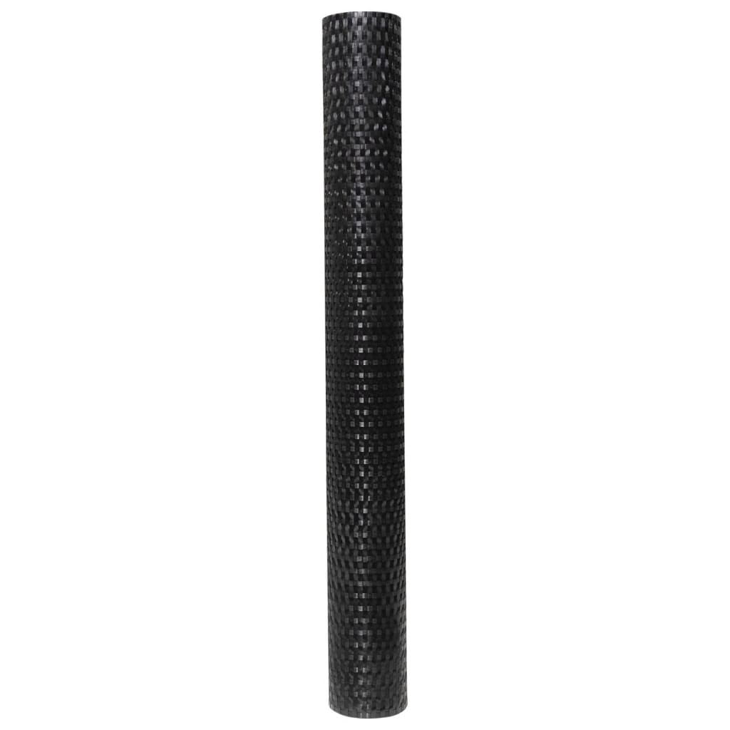 Balcony Screen Black 1000x90 cm Poly Rattan
