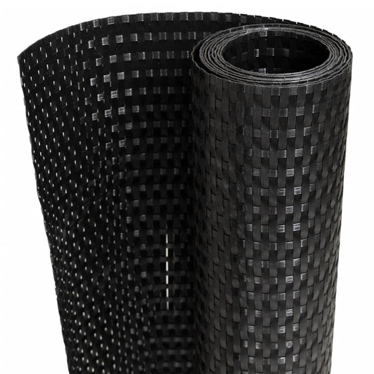 Balcony Screens 10 pcs Black 255x19 cm Poly Rattan